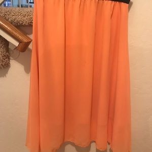 Orange Lularoe Lola skirt